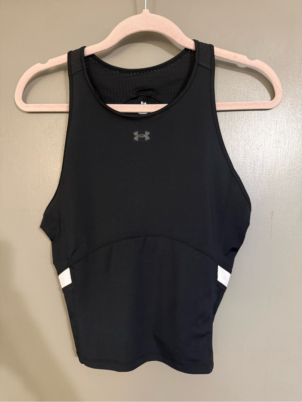 Under Armour Black Performance Tank with mesh-back
